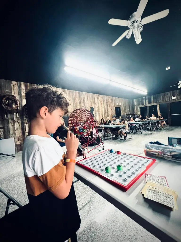 a boy playing a game